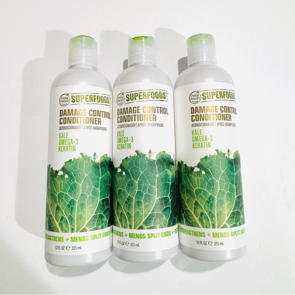 Petal Fresh SuperFoods Damage Control Conditioner Kale,Omega3 Keratin, Pack of 3